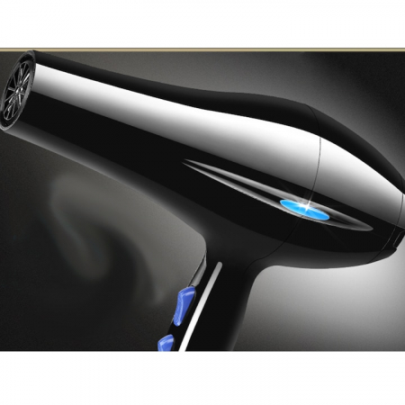 Uscator de Par Profesional VarioShop®, cu Ioni Termostatici, Difuzor, Concentrator, Reglare Temperatura 3 Trepte, Reglare Putere 2 Trepte, Cablu 125 m, Carlig Pentru Agatat, 1200W, 26 x 25 cm, Negru [19]