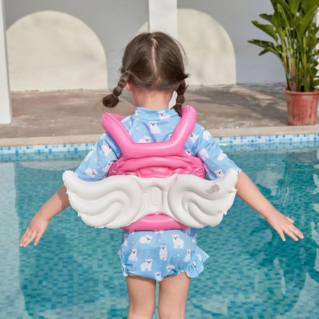 Colaci, ochelari si accesorii inot - Vesta de salvare gonflabila pentru copii VarioShop®, design confortabil si sigur, perfecta pentru invatarea inotului, plimbari cu barca si distractie fara griji in piscina, lac sau mare, recomandata p
