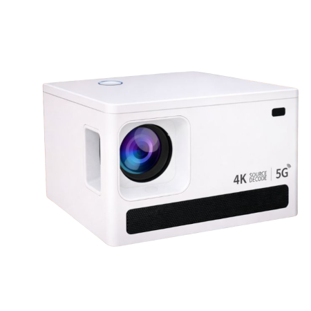 Videoproiectoare & Accesorii - Videoproiector Portabil 4K VarioShop® X6, Android TV 11, WiFi Dual Band, Bluetooth, 100 inch, Mini Proiector Smart, HDMI, USB, Mirroring iOS/Android