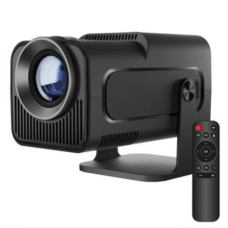 Videoproiectoare & Accesorii - Videoproiector portabil VarioShop®, Wi-Fi, Bluetooth 5.0, Rezolutie FullHD 1280 x 720, Suport 4K, 250 ANSI, cu Android 11, Conexiune HDMI, USB si Mirroring Android/IOS, Difuzor Integrat, Negru
