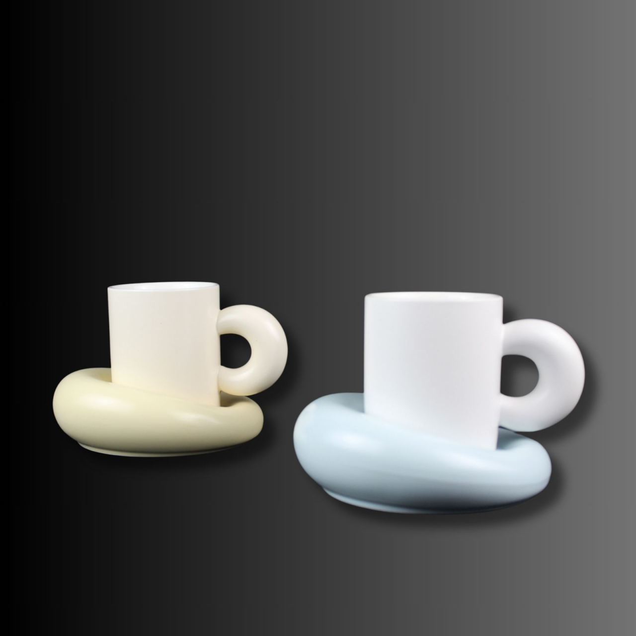 Donut Cup ,set cana și farfurie [2]