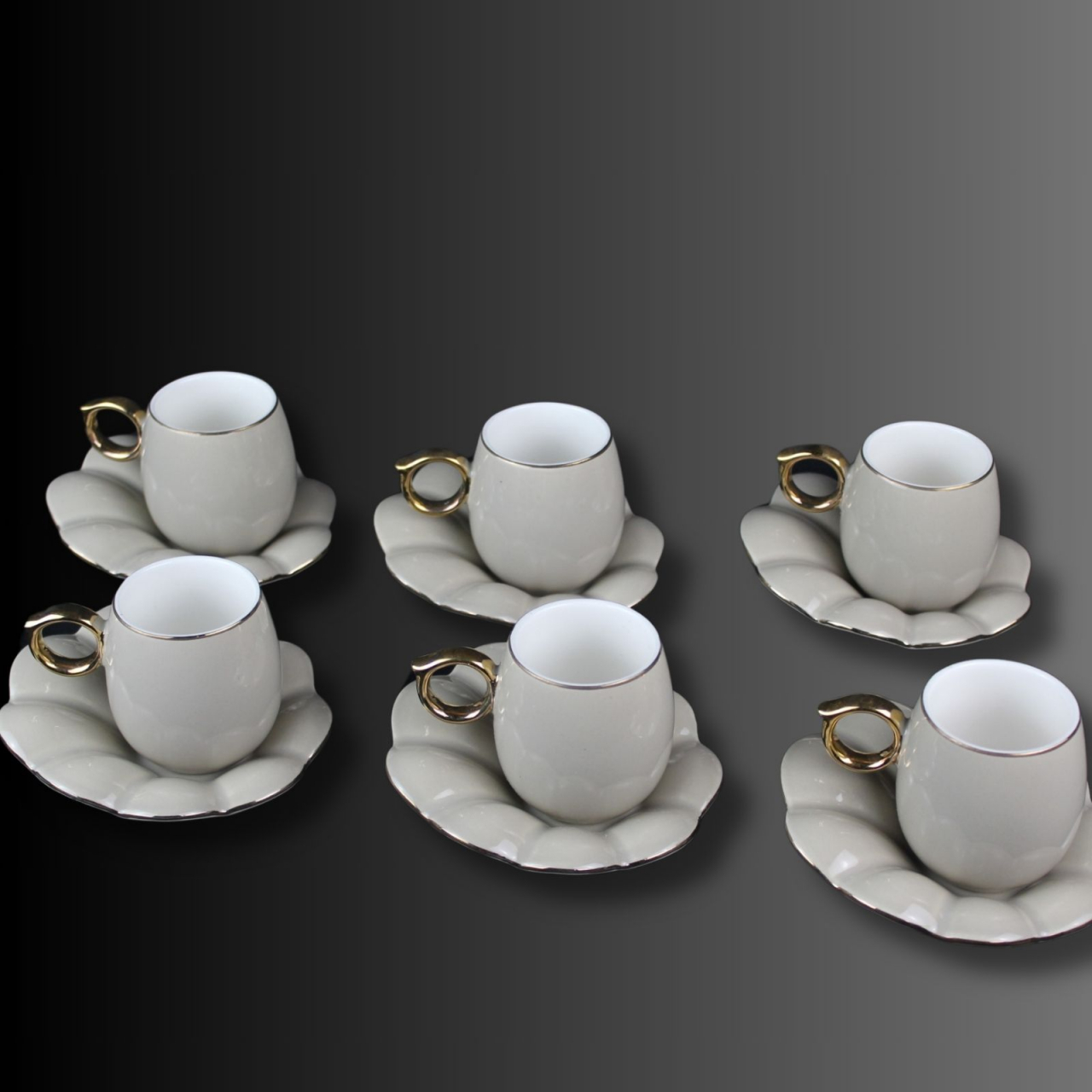 Set cești porțelan Flor [4]