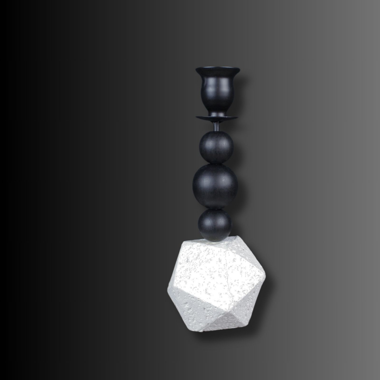 Suport lumânări BLACK and STONE [2]