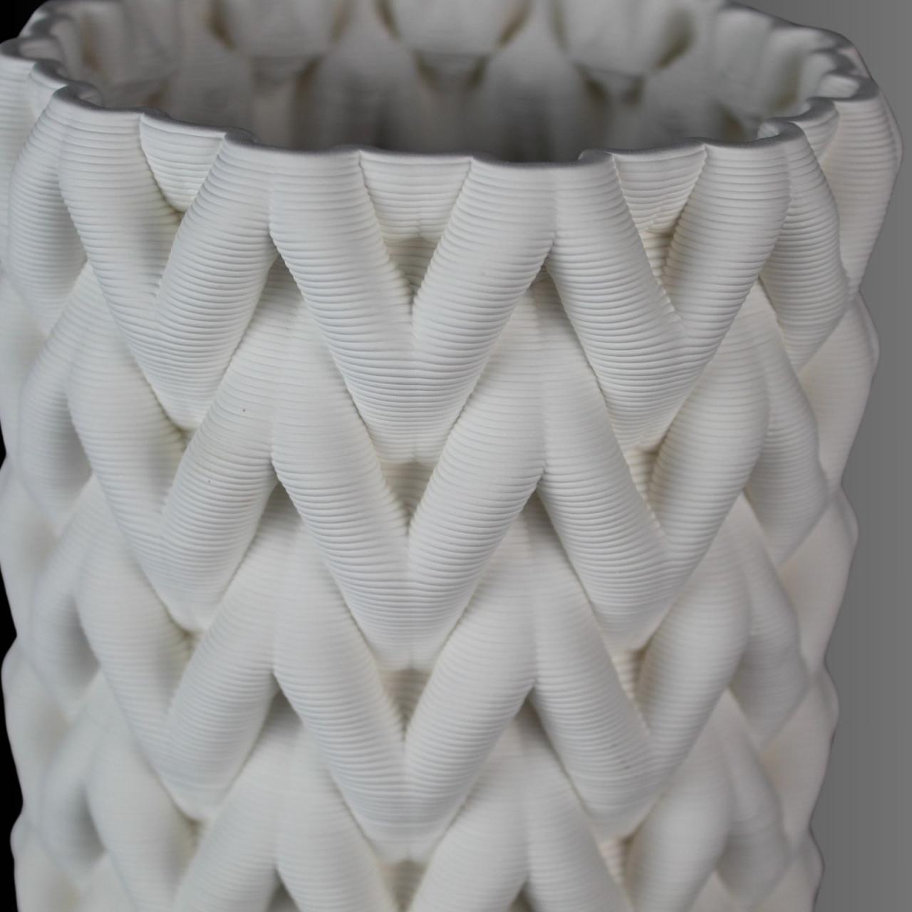 Knit, vaza decorativă textura 3D [3]