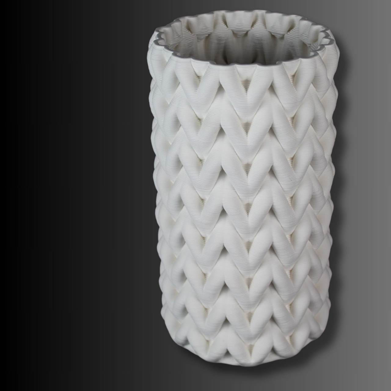 Knit, vaza decorativă textura 3D [2]