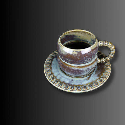 Cani - Royal Brew ,Cana cu farfurie porțelan