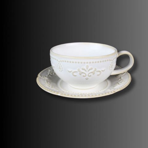 Cani - Antique Charm, set ceasca cu farfurie