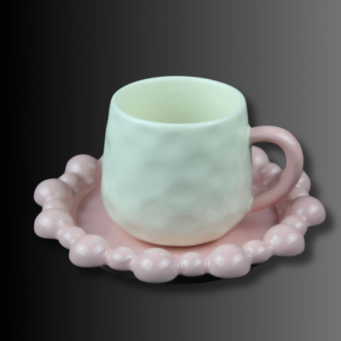 Bucatarie - Perla Roz, set elegant pentru cafea sau ceai