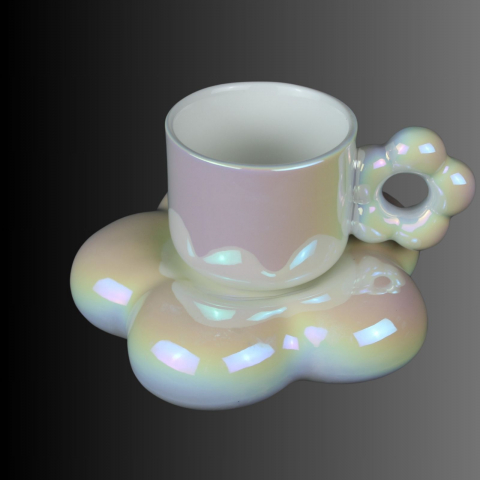 Bucatarie - Magic Pearl ,set canǎ cu farfurie