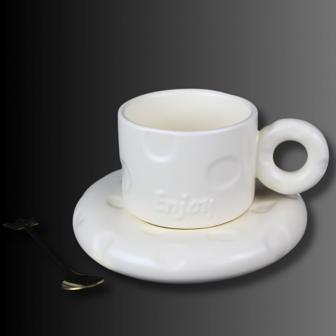 Bucatarie - Enjoy Cup, set cana cu farfurie