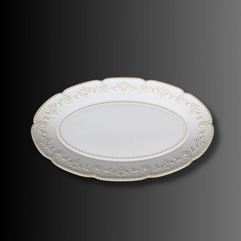 Platouri - Platou rotund porțelan Victoria Lace