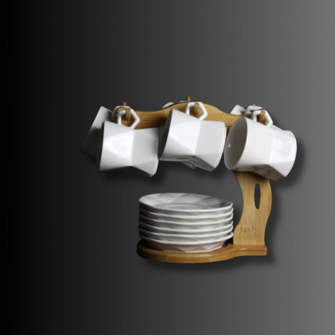 Set cești cafea porțelan HEXA [3]