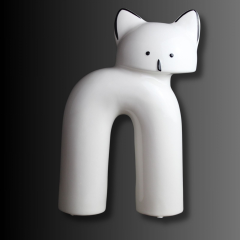 Figurine si statuete - MIAU, statuetǎ decorativă in formǎ de pisicǎ