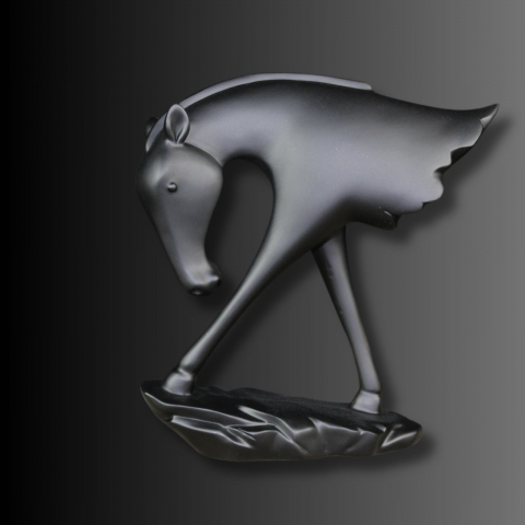 Figurine si statuete - Statueta decorativă PEGAS NOIR