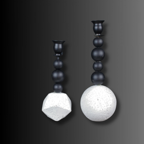 Suport lumânări BLACK and STONE [2]