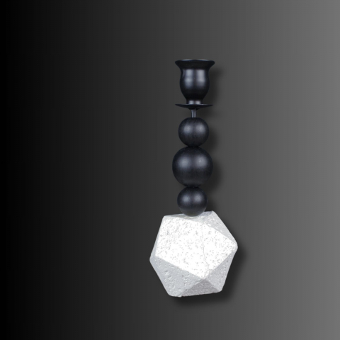 Suport lumânări BLACK and STONE [1]