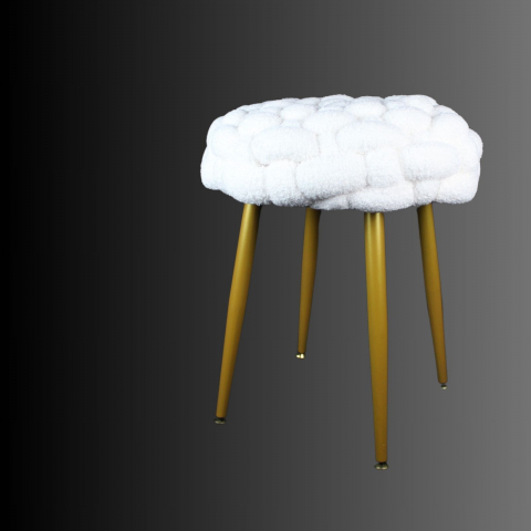 Perne decorative - Taburet Plush Knit