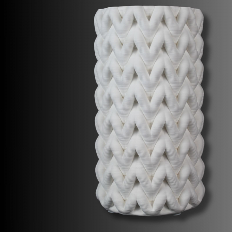 Vaze decorative - Knit, vaza decorativă textura 3D