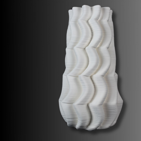Vaze decorative - Wave Motion, vaza decorativă 3D