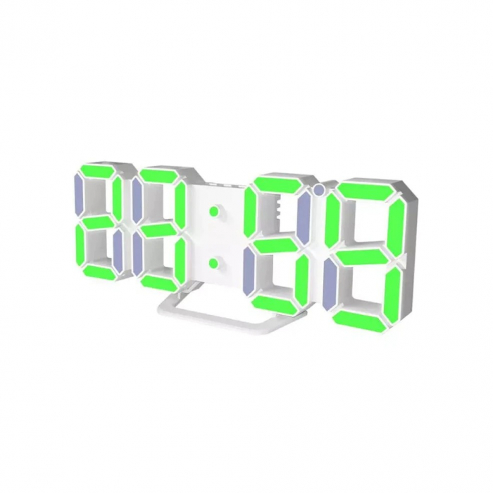 Ceas digital, Iluminat Verde, Efect 3D, Senzor de temperatura, Functie Alarma [2]