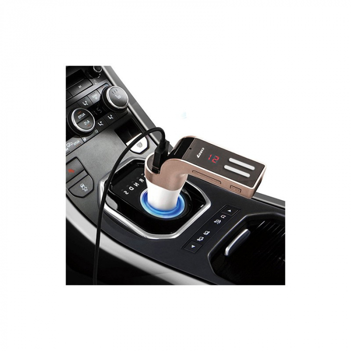 Modulator auto FM wireless 8in1 cu bluetooth si incarcator USB [1]