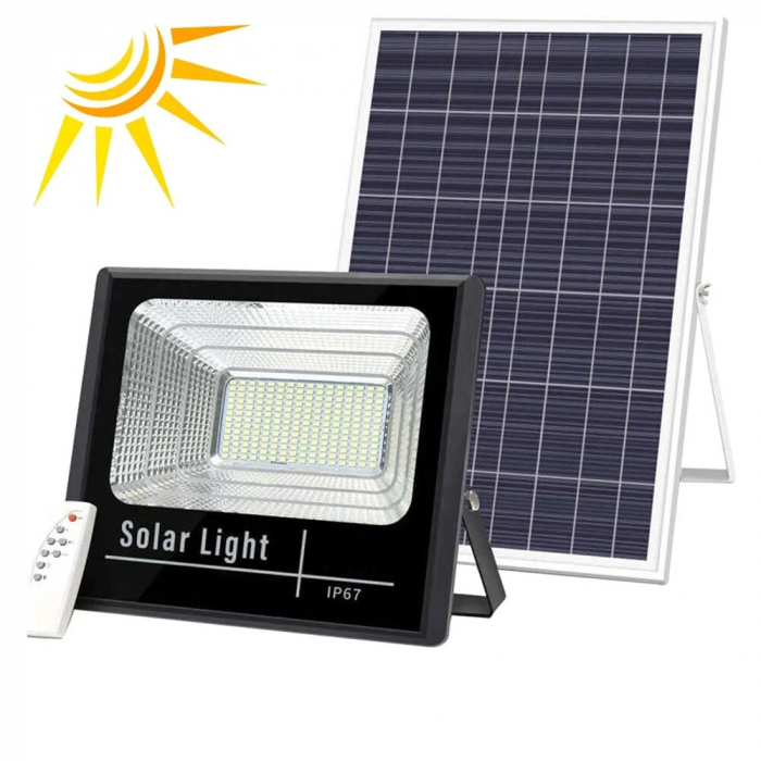 Panou solar cu proiector 400W, cu telecomanda [3]