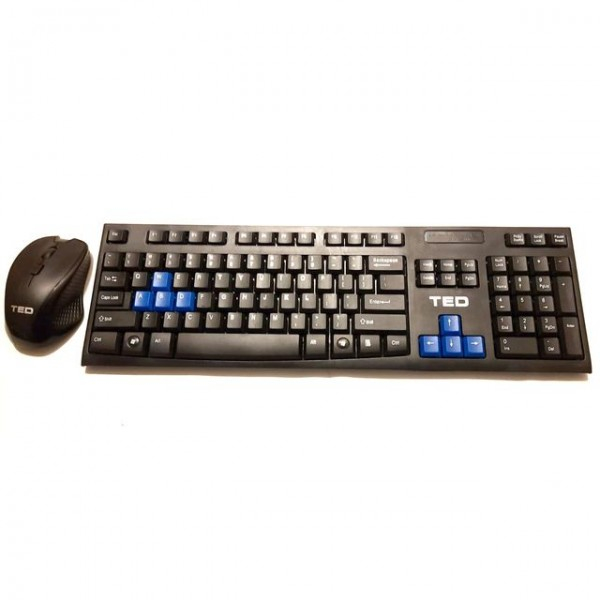 Set Tastatura si Mouse Combo fara fir wifi negru [3]