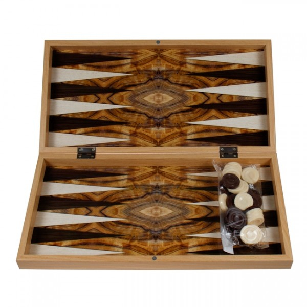 Joc de table, cutie lemn, lacuit, 50 cm, maro deschis [1]