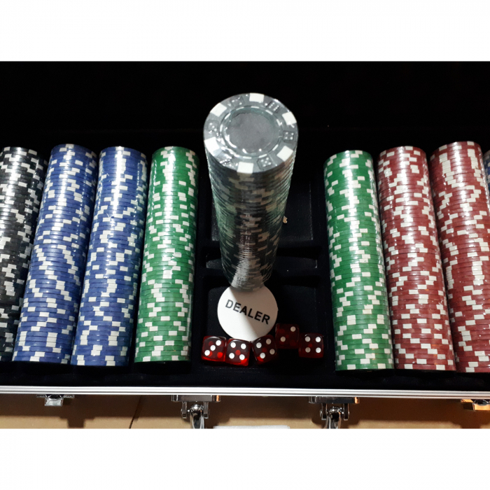 Set de poker texas hold em, 500 de jetoane [5]