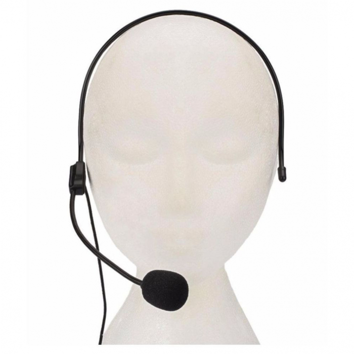Microfon tip Lavaliera cu clips, headset casca, cu transmitator si receptor [2]