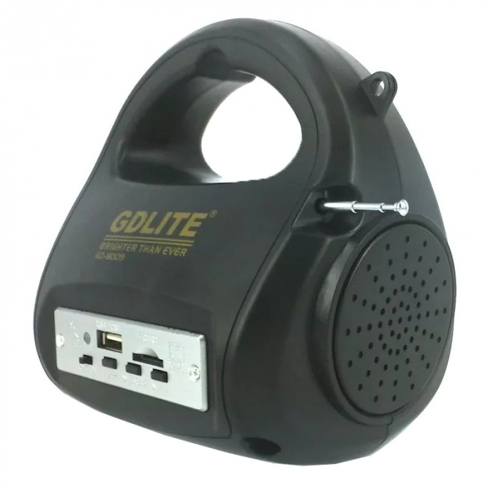 Kit Panou Solar GDLite GD8009 cu Acumulator, USB, Radio si Lumini [4]