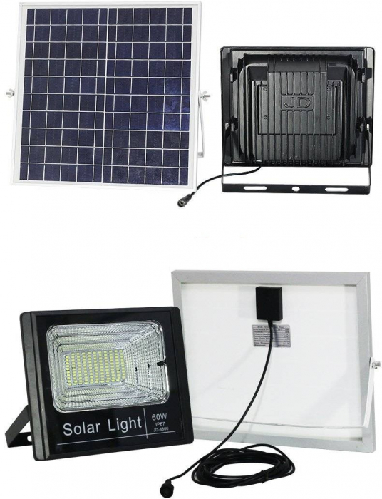 Panou solar cu proiector 60W, cu telecomanda [4]