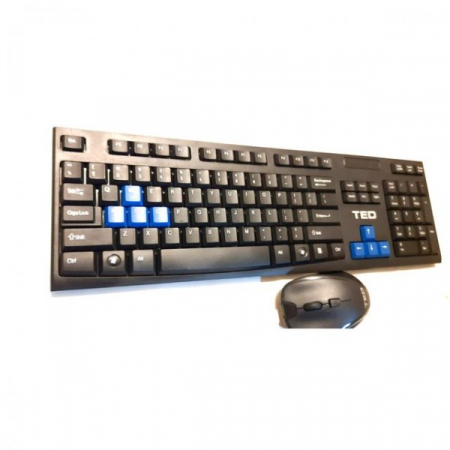 Set Tastatura si Mouse Combo fara fir wifi negru [1]