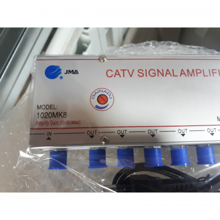 Amplificator Premium 20dB JMA antena, cablu TV, FM Radio, VHF, UHF, CATV, 8 iesiri [4]