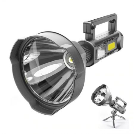 Lanterna LED, reincarcabila, functie Powerbank, 4 moduri iluminare, trepied inclus [0]