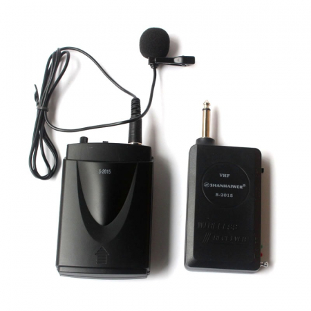 Microfon tip Lavaliera cu clips, headset casca, cu transmitator si receptor [5]