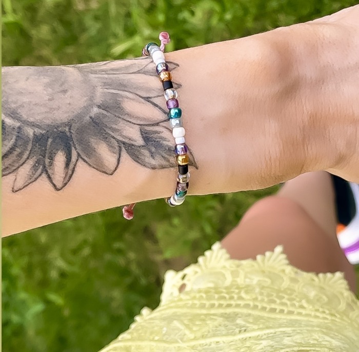 Bratara din Snur Velar A Little Bit Of Shiny Colors (TOHO Beads) [2]