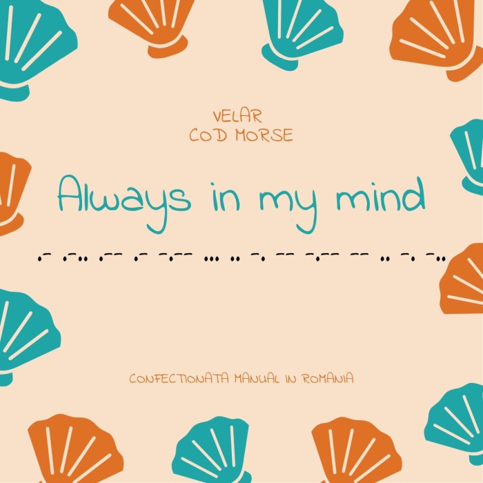 Bratara din Snur Velar Cod Morse Always in My Mind [4]