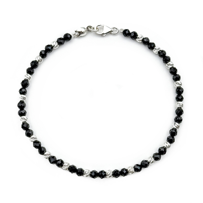 Bratara din Argint 925 cu Spinel Fatetat 3mm [2]