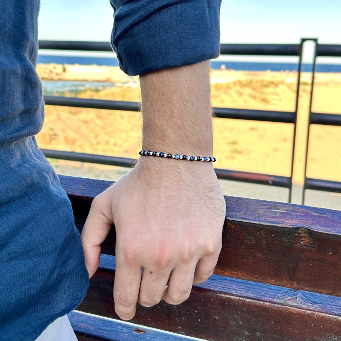 Onyx, Sodalite and 925 Sterling Silver Beads Bracelet [2]