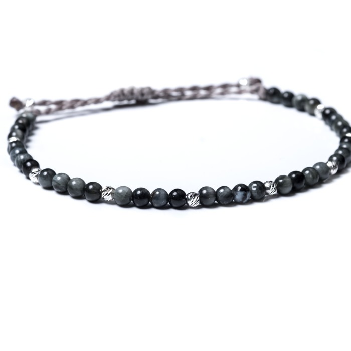 Semiprecious Stones and 925 Sterling Silver Beads Bracelet [2]
