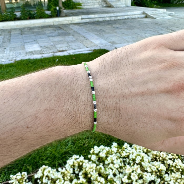 925 Sterling Silver Morse Code Bracelet - COURAGE [3]