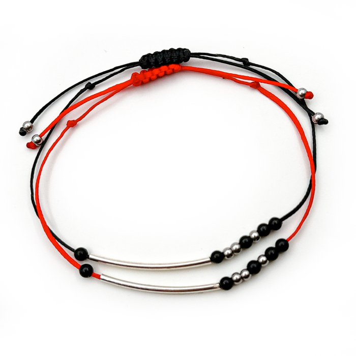 Set Bratari Cuplu cu Accesorii Inox [2]