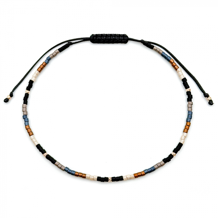 Miyuki Anklet Bracelet and 14K Gold Beads [2]