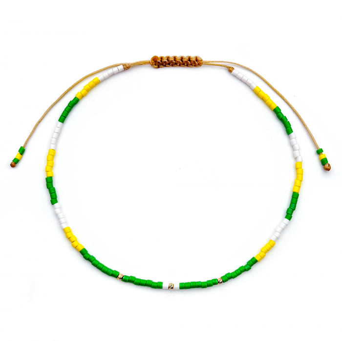 Miyuki Anklet Bracelet and 14K Gold Beads [2]
