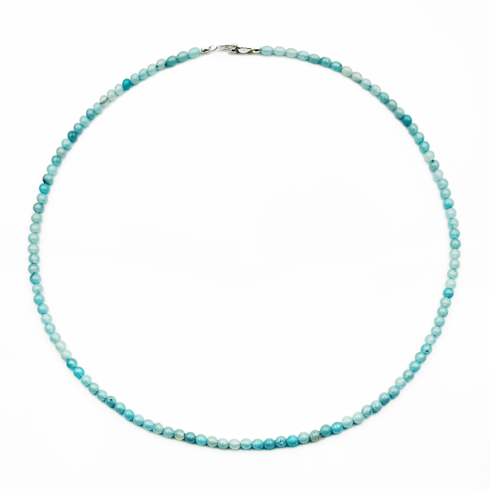 Amazonite and 925 Sterling Silver Beads Choker [2]