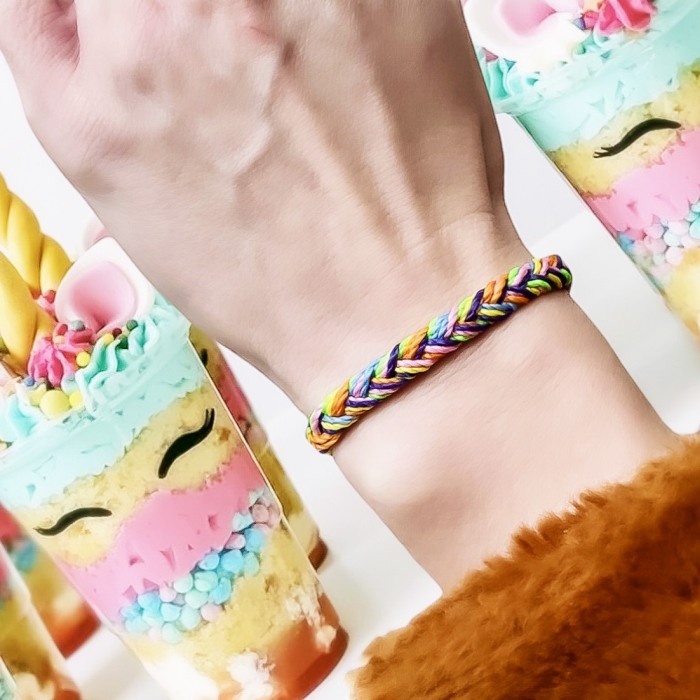 Bratara din Snur I Love Unicorns Braided - Pentru Copii [2]