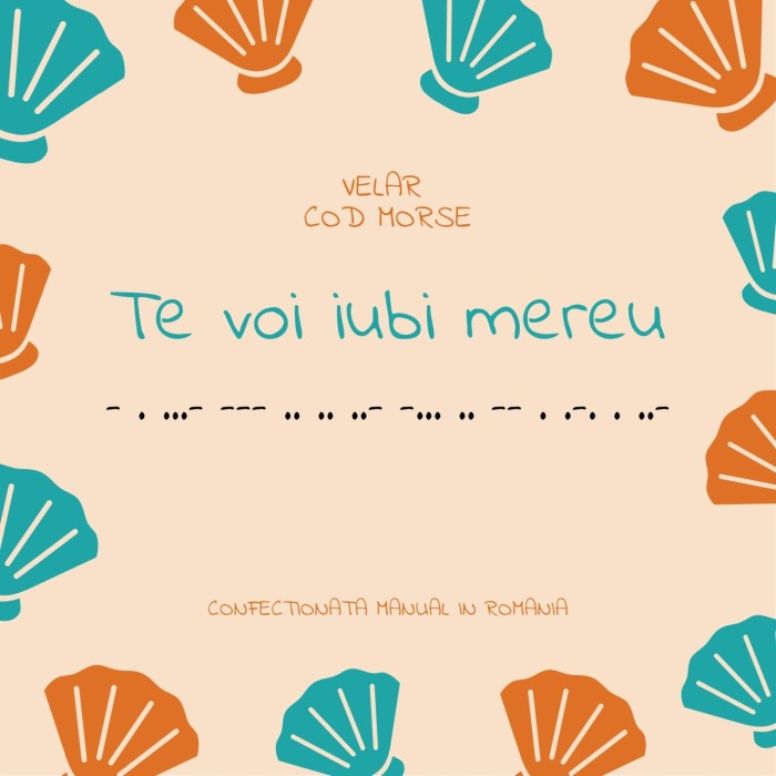 Set Bratari din Snur Velar Cod Morse -Te voi iubi mereu [6]