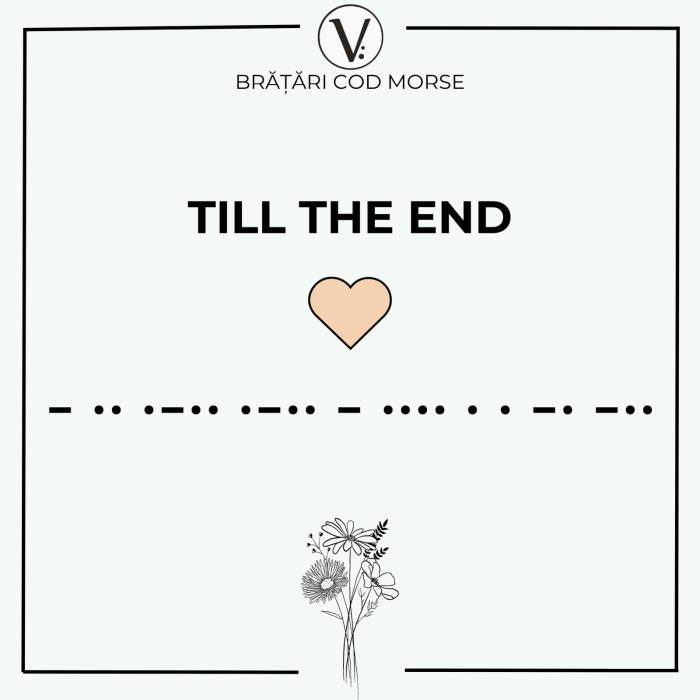 Toho Morse Code Bracelet Set - TILL THE END [4]