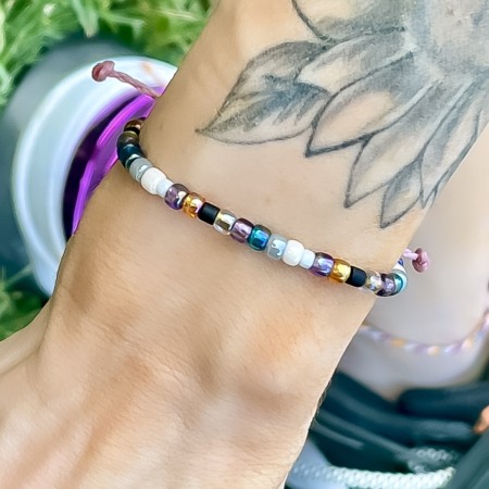 Entire Collection - Bratara din Snur Velar A Little Bit Of Shiny Colors (TOHO Beads)